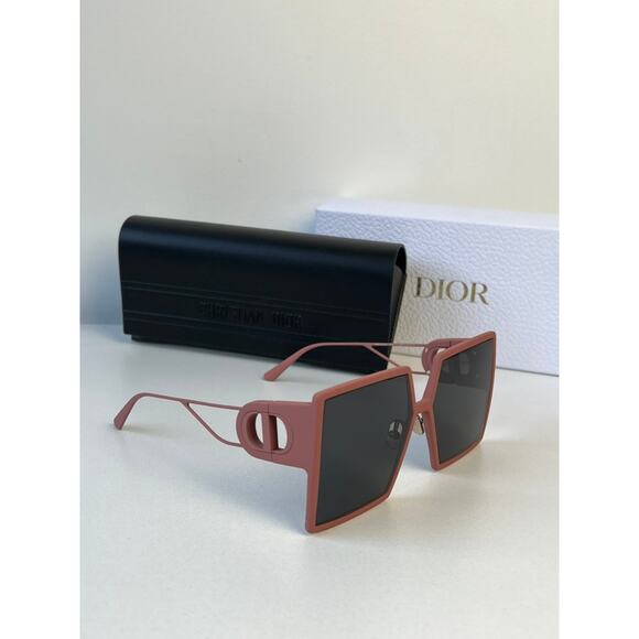 NEW Dior 30Montaigne SU Dusty Pink Oversized Square Sunglasses - Picture 6 of 7